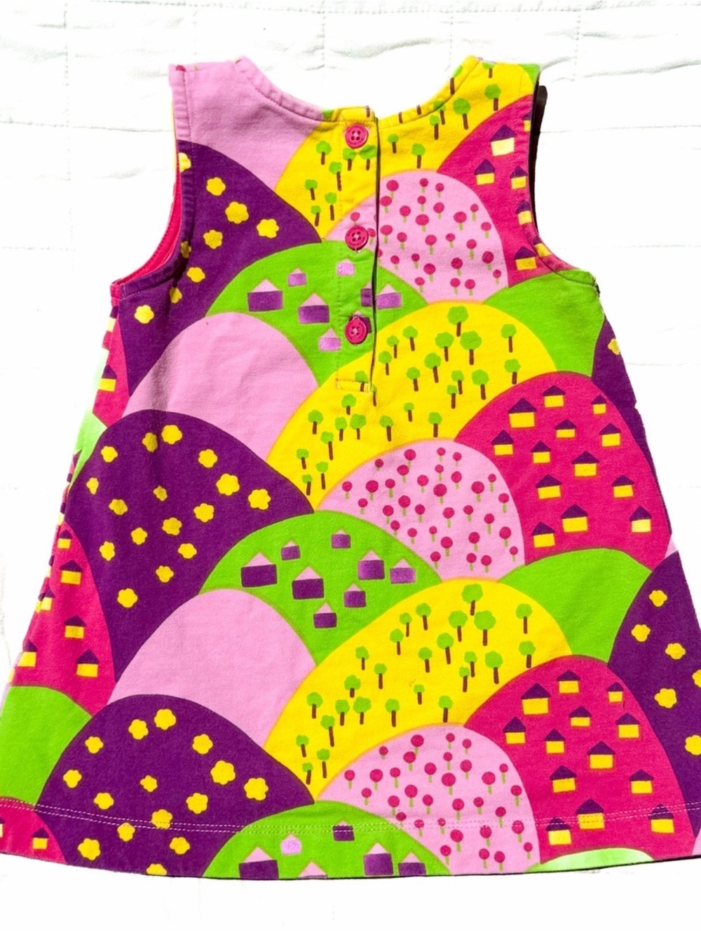 Marimekko Kummuta Hymysuu Vintage Kids Dress 86 18M 12-18M Cotton Collecter Art - Picture 2 of 6